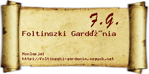 Foltinszki Gardénia névjegykártya